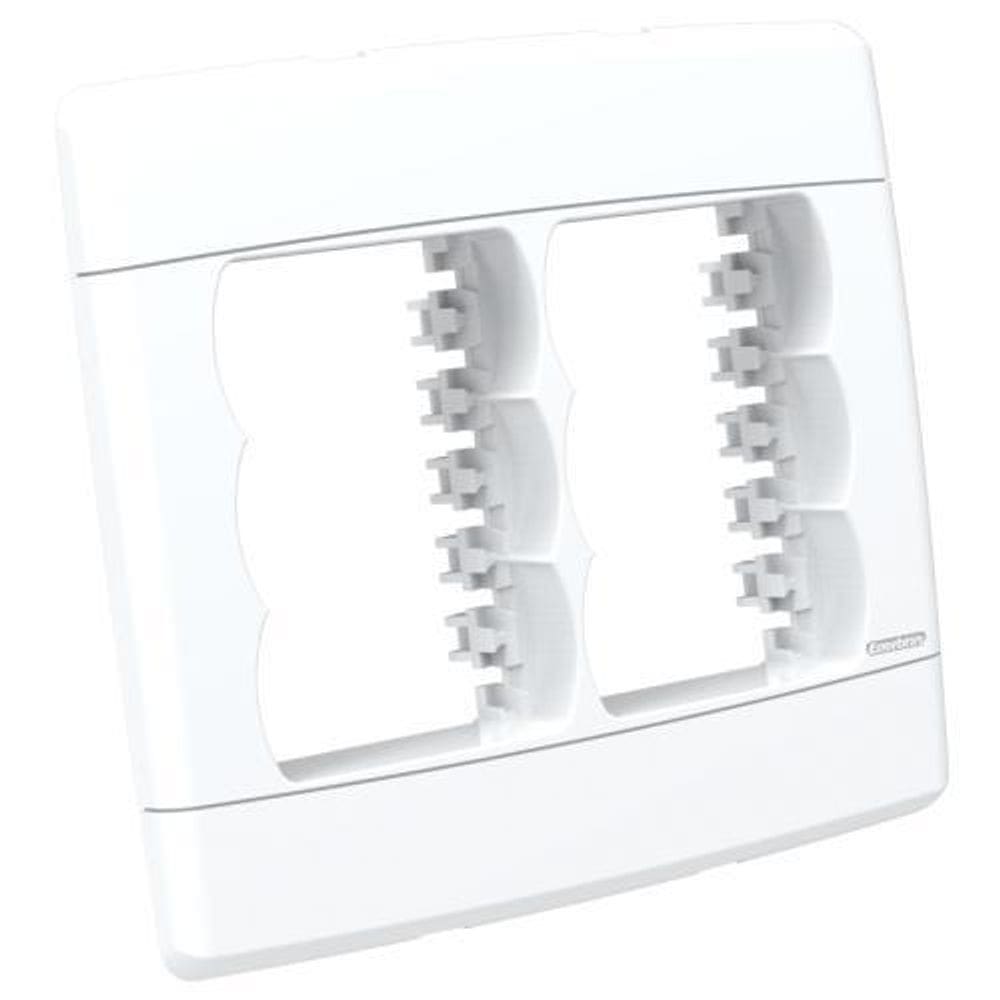 Placa Para 6 Modulos 4X4 - Enerbras Neo Sottile Branco