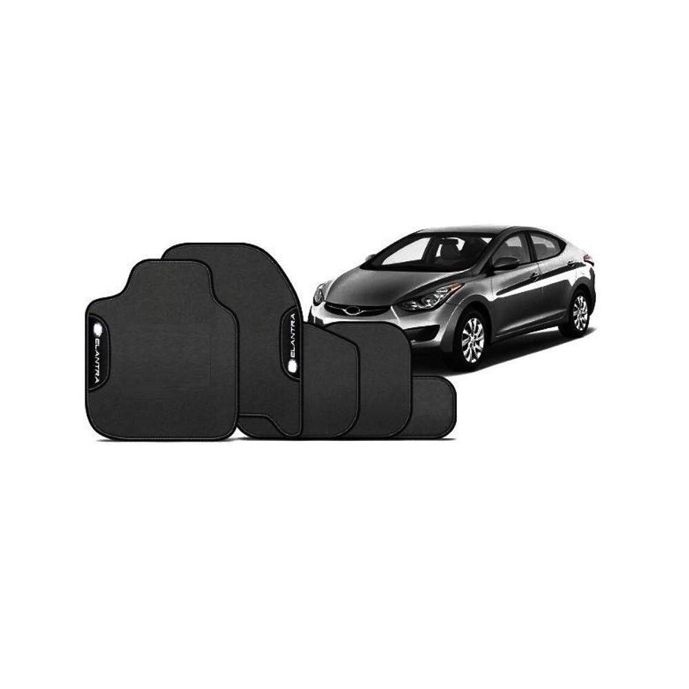 Tapete Automotivo Elantra Borracha PVC - Preto | Tapecars