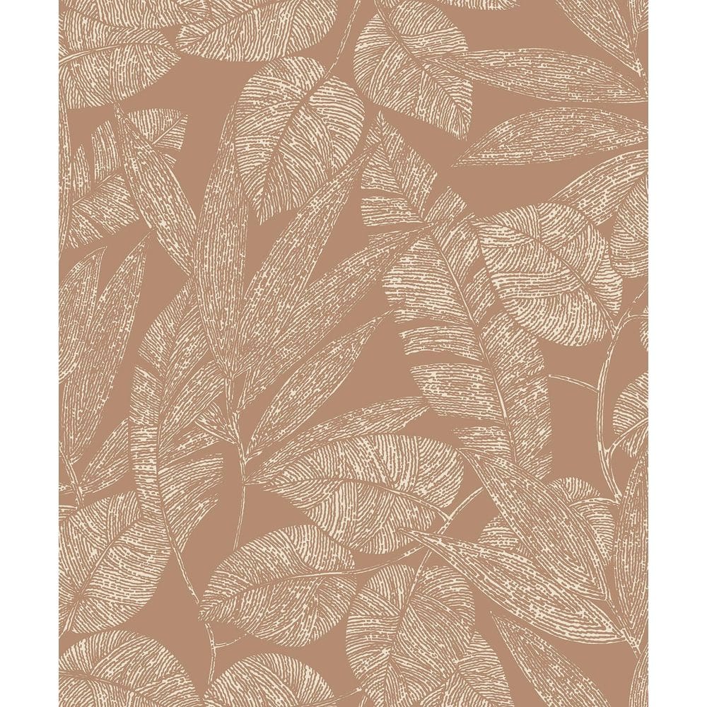 Papel De Parede Icon Folhagem Marrom A69502