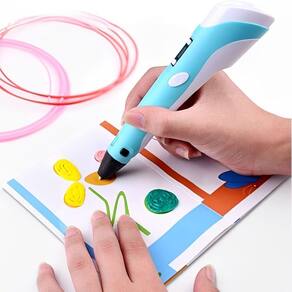 Caneta 3D Profissional Com Refil Usb E Cabo Para Criar