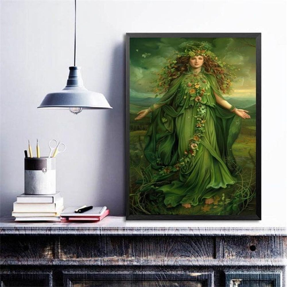 Quadro Decorativo Gaia, A Mãe Terra 33X24Cm