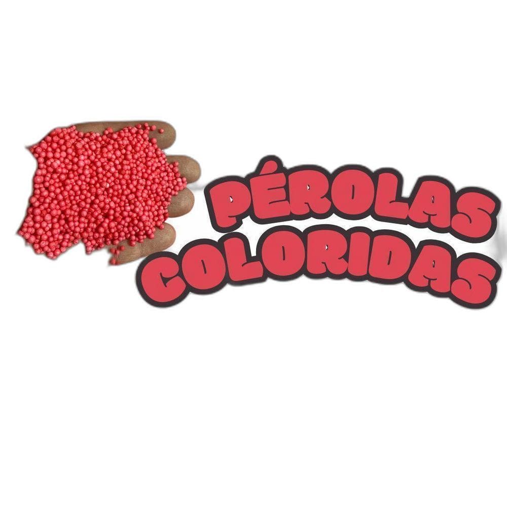 Pérolas De Eps Bolinhas De Isopor Coloridas 1 Vermelha