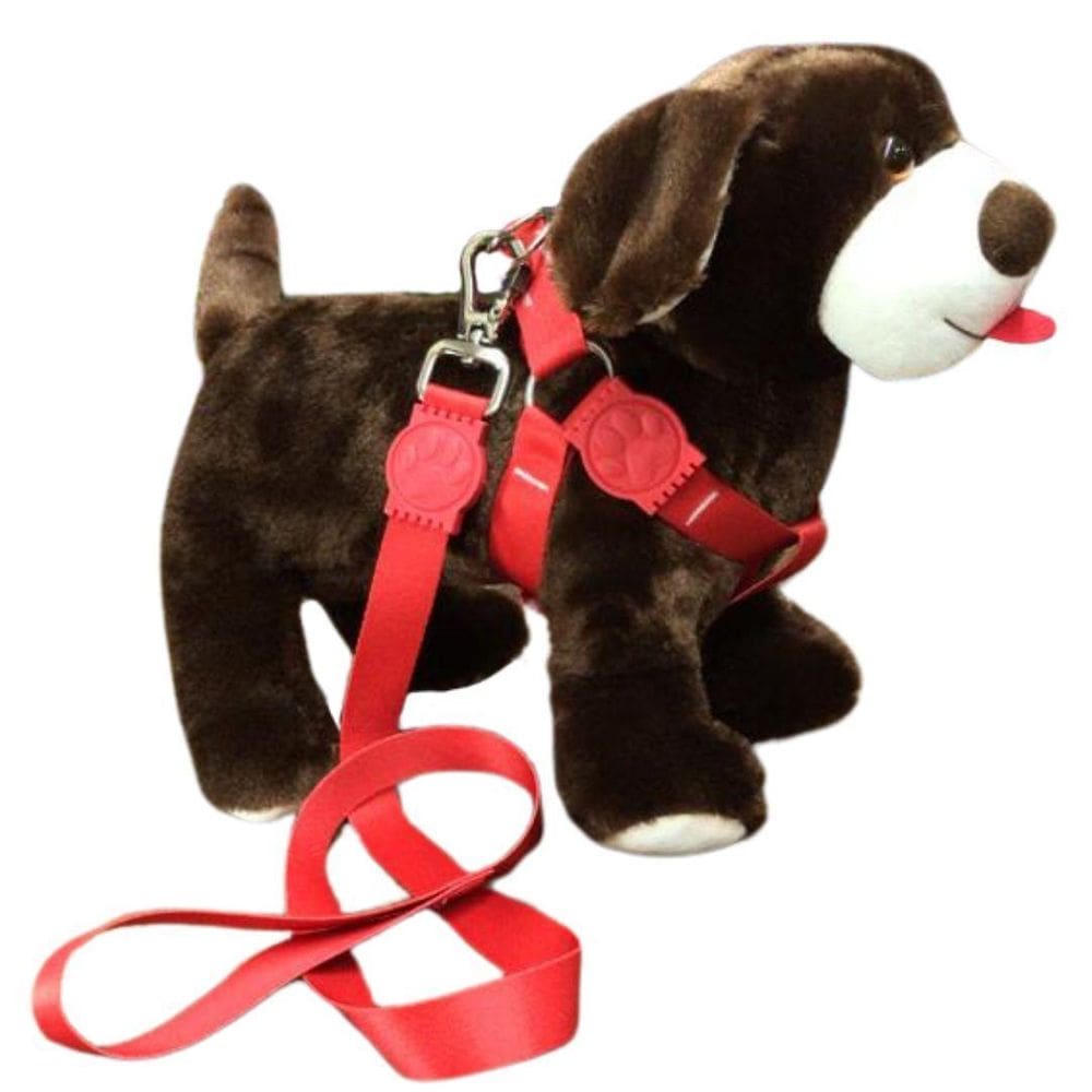 Coleira Peitoral Premium de Seda para Cachorro - Vermelho Nº 7