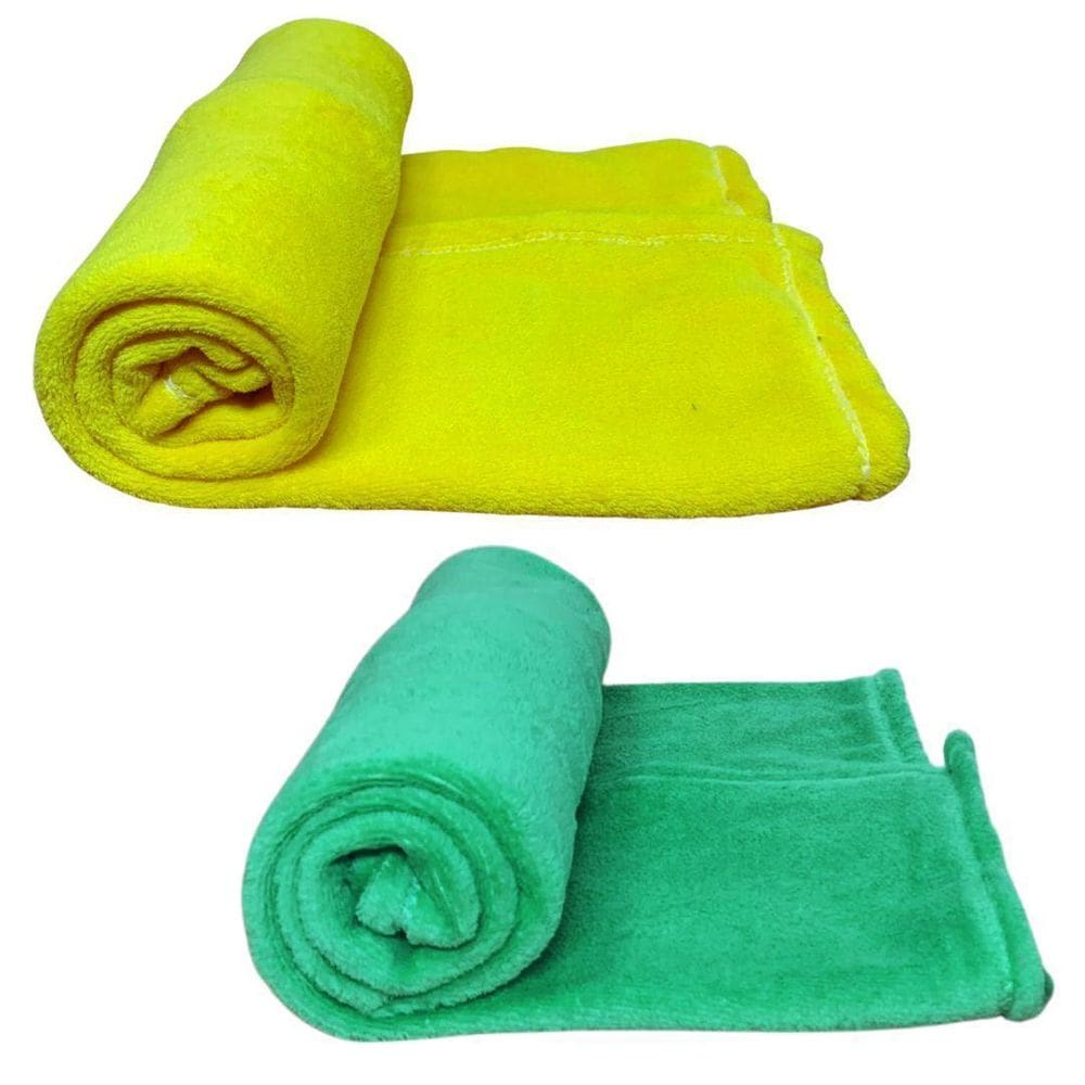 Kit 2 Mantas Pet Cor Amarela E Verde