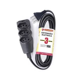 Extensão PP  3M 3x0,75mm Preto