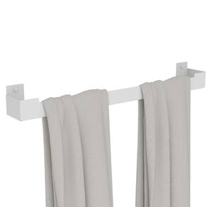 Porta Toalha Banho Suporte Banheiro Toalheiro Branco Elg