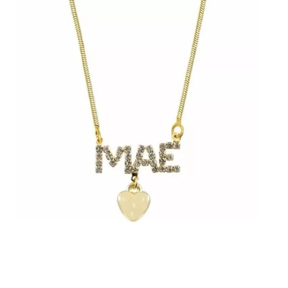 Colar Mãe Eterno Amor Folheado a Ouro 18k