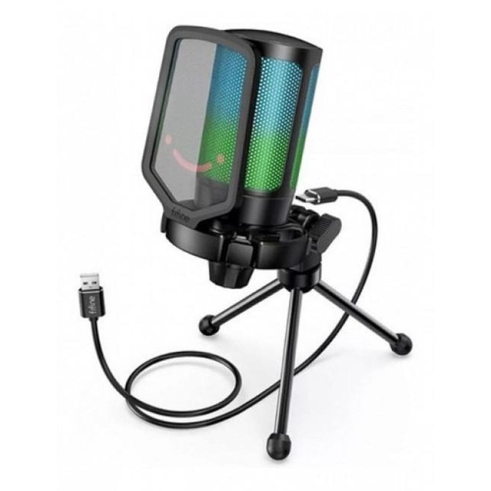 Microfone Fifine A6V Lives Streaming Podcast Video Aulas