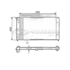 Radiador De Agua Doblo Sem Ar Visconde Rv2539