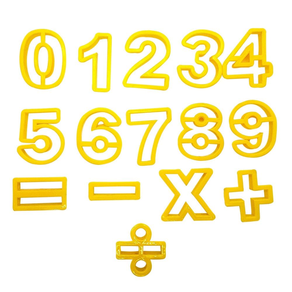Kit Com 15 Cortadores De Números - Gmezn354