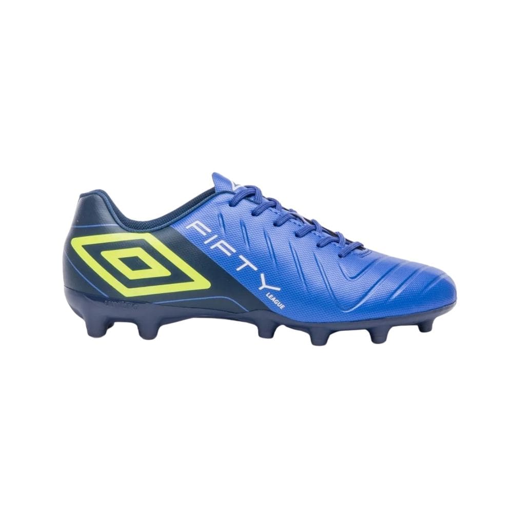 Chuteira Campo Umbro Fifty VI League Azul Verde
