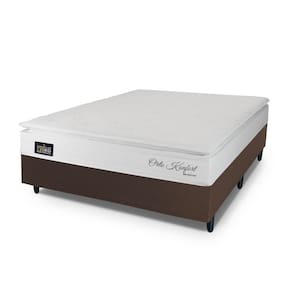 Conjunto Box Casal Hellen Orto Konfort Espuma D33 Pillow Top 138x188x57cm