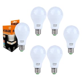 Kit 6 Lâmpada LED Bulbo 15W c/ Base E-27 Bivolt 6500K Foxlux