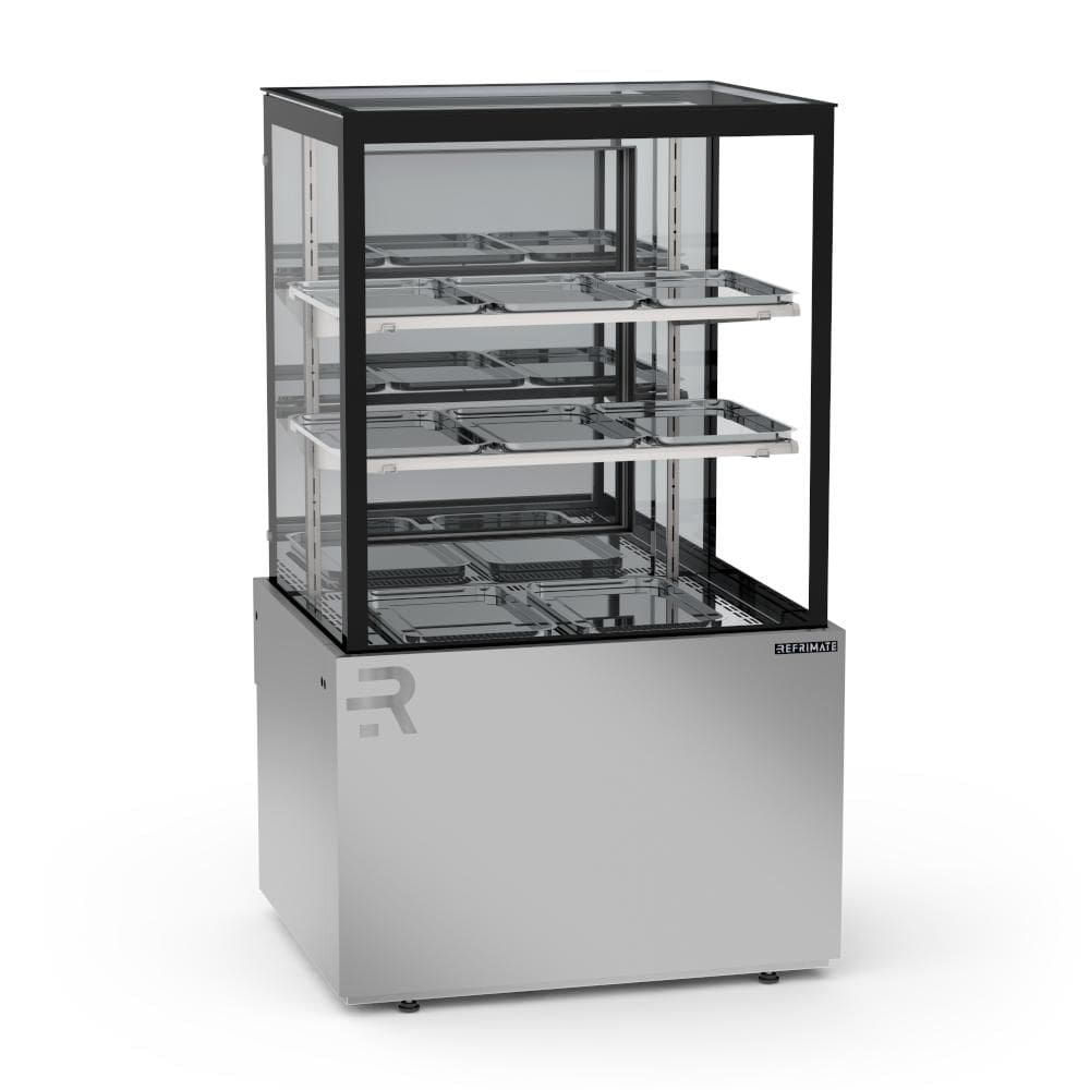 Vitrine Estufa 75 cm 2 Prateleiras Titanium Premium Inox VTPRQ750 2P 220V - Refrimate