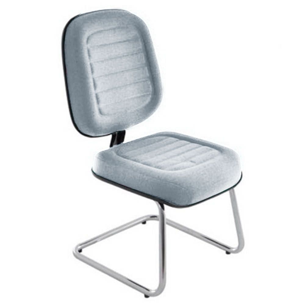 Cadeira Diretor para Auditório e Salas de Convenções Cromada Linha Blenda Cinza