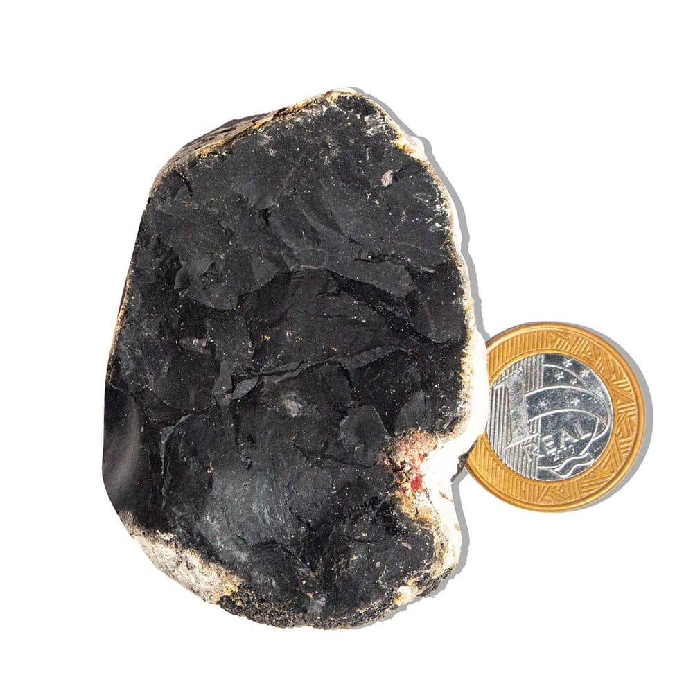Onix Preto Pedra Bruto Natural 100 a 150g Média 7cm Tipo B