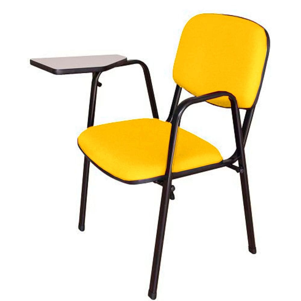 Cadeira Escolar Universitária para Auditórios Linha Hotel Amarelo