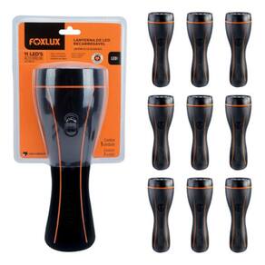 Kit 10 Lanterna 11 LEDs Bivolt Recarregável 2 Níveis Foxlux