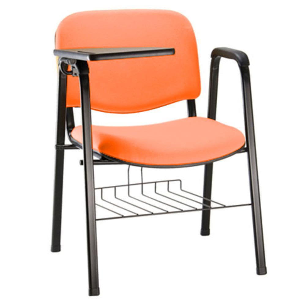 Cadeira Escolar Universitária para Auditórios Linha Hotel Laranja