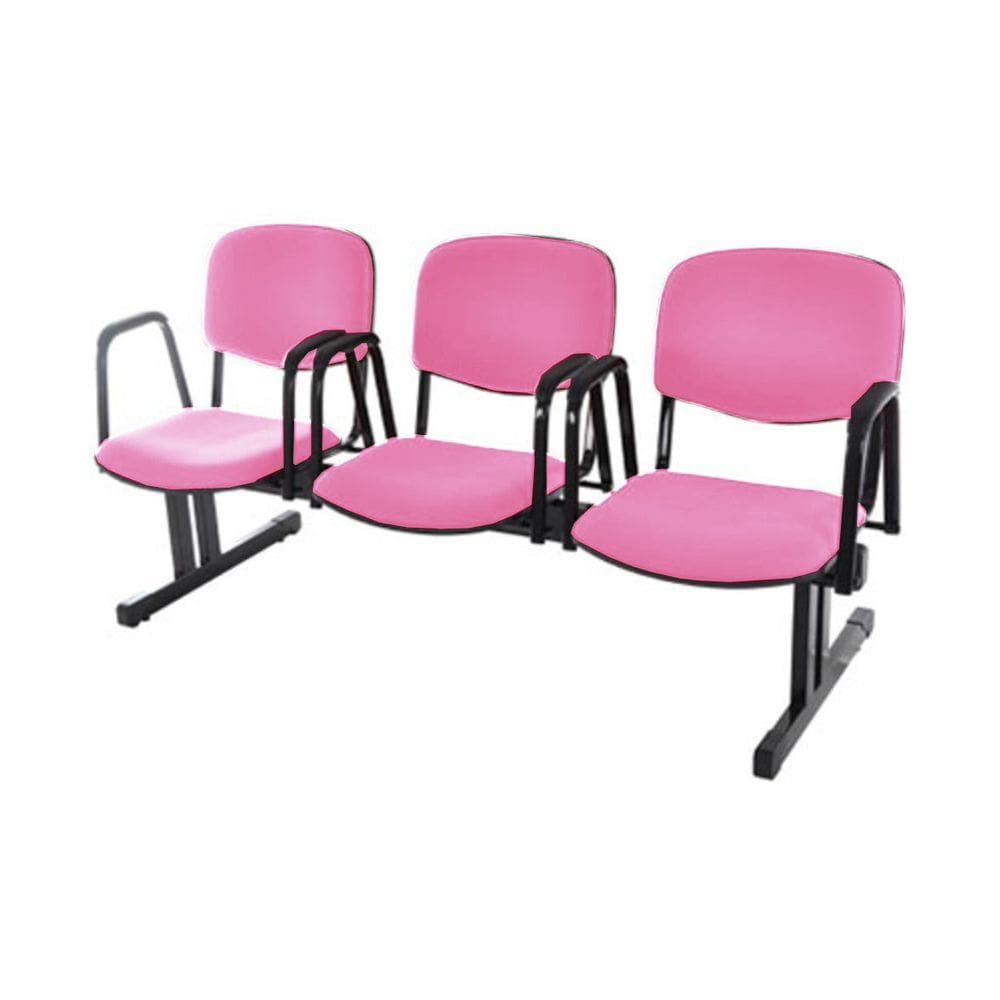 Cadeira em longarina para Igrejas e Auditórios Linha Hotel Rosa