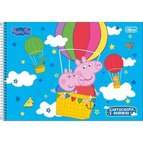 Caderno Desenho 80 Folhas Peppa Pig Tilibra 7955