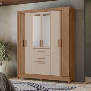 Guarda Roupa Moval Malta 7 Portas 2 Gavetas