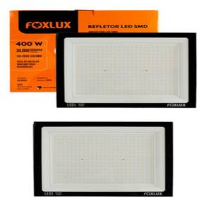 Kit 2 Refletor Led 400W 6500K Bivolt IP65 Foxlux
