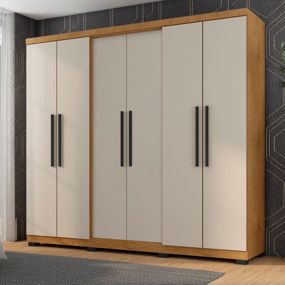 Guarda Roupa Diamante 6 Portas e 4 Gavetas Araplac 6000-50