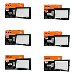 Kit 6 Refletor LED 200W Bivolt Luz Branca IP65 Foxlux