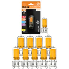 Kit 10 Lampada Filamento G9 Halopin 2W 127V Foxlux