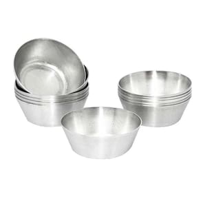Forma Empada 6,8Cm N°4 Com 12 - Alumínio- Metasa
