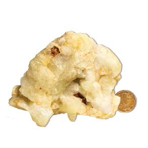 01 Enxofre Bruto Pedra Natural 200 a 250g 7 a 12cm Tipo A