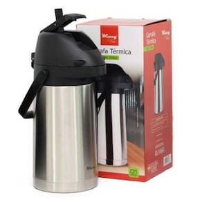Garrafa Térmica Inquebrável 1,6 L Em Inox Pressão - Wincy