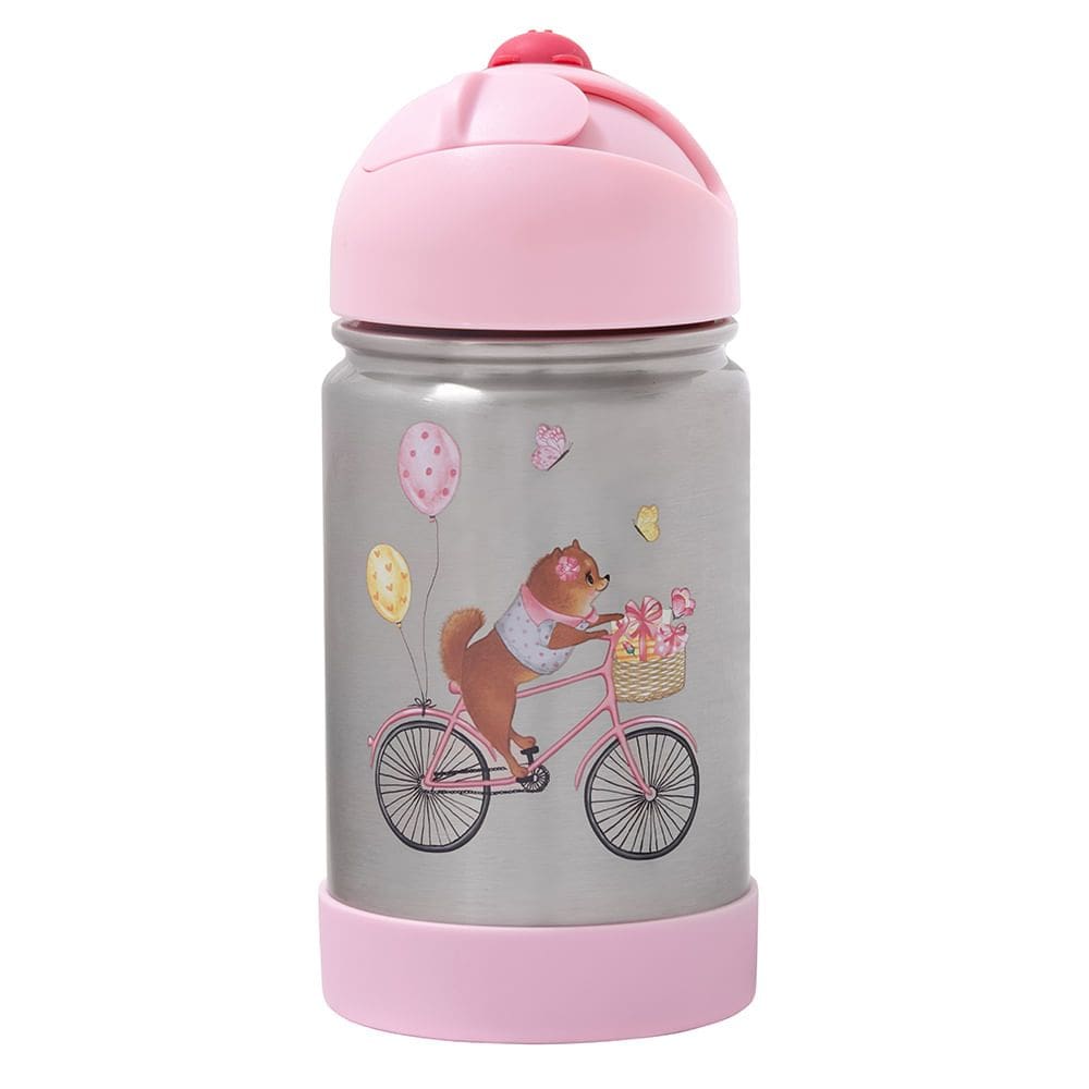 Garrafa Flip Térmica Infantil Lulu com Alça de Silicone - Bup Baby