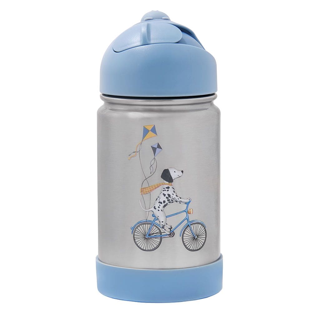 Garrafa Flip Térmica Infantil Dalmata com Alça de Silicone - Bup Baby