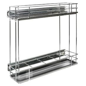 Porta Latas/ Óleo de Base 190x425x475mm Cromado 7206 Bandeja