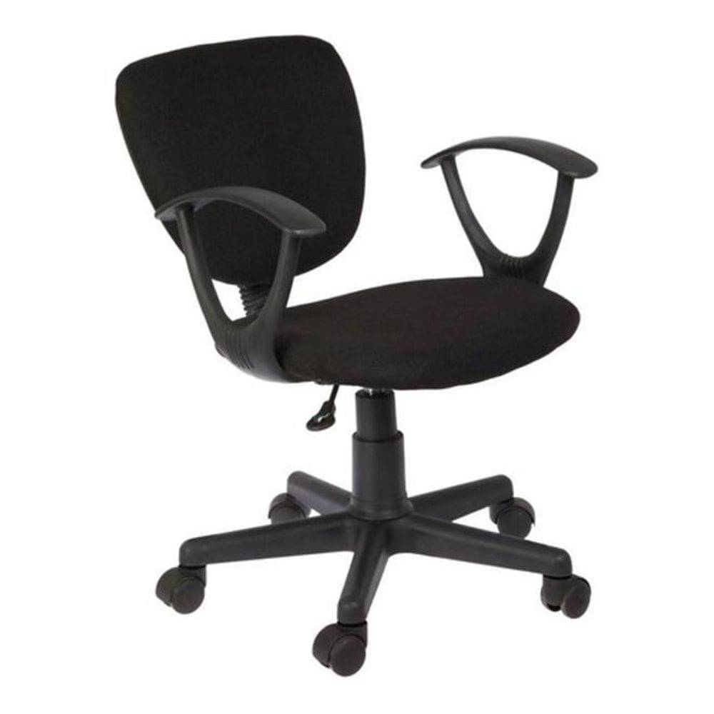 Cadeira Office Giratoria Escritorio 93X58X40Cm - Preto