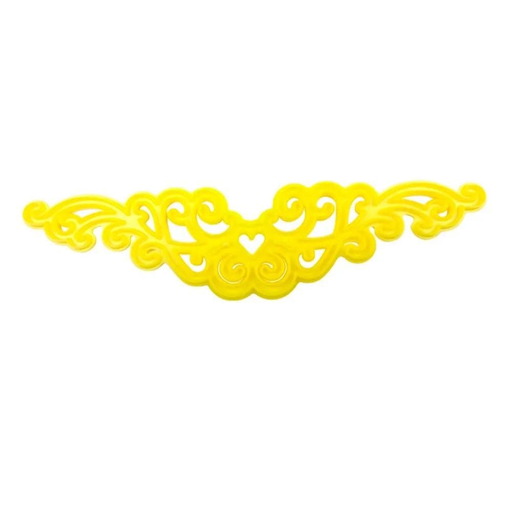 Cortador Arabesco Plástico Blue Star 92456 - Amarelo 20x5cm