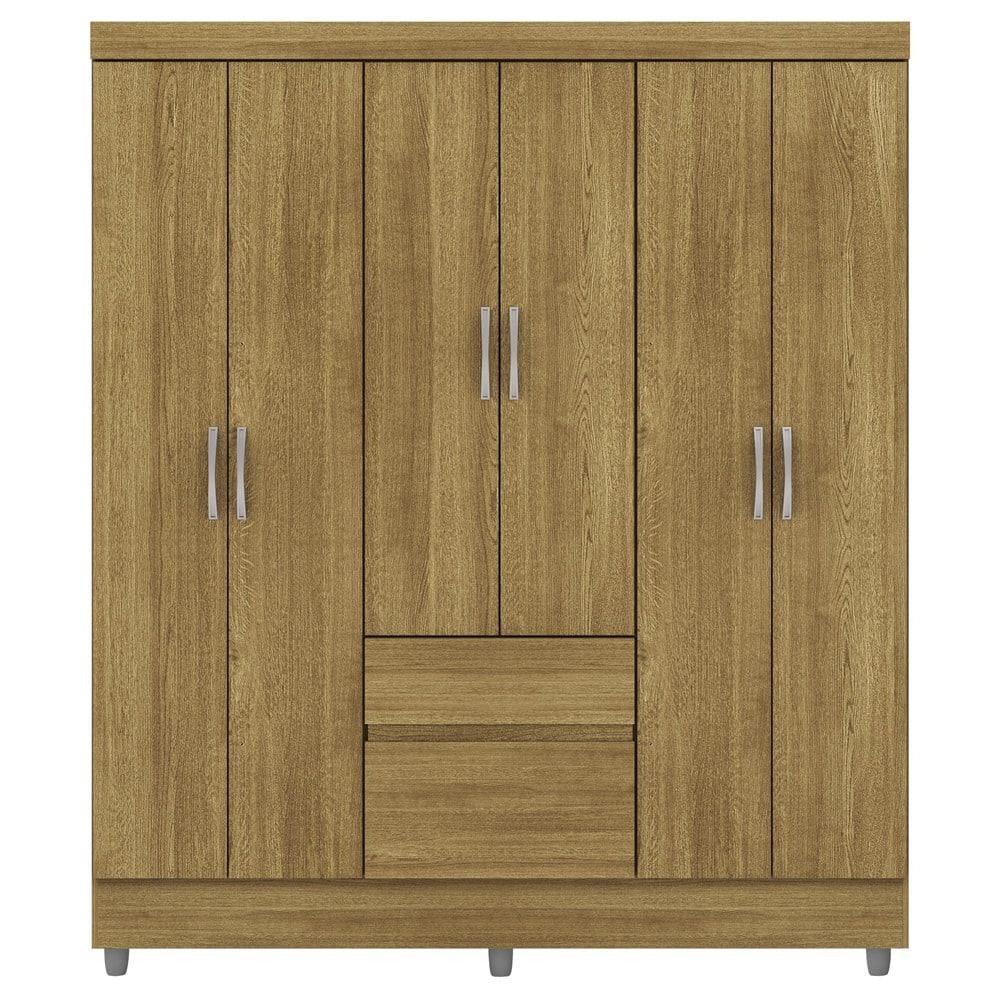 Guarda Roupa Casal 6P 2G 153 cm 10091 Nature VLR