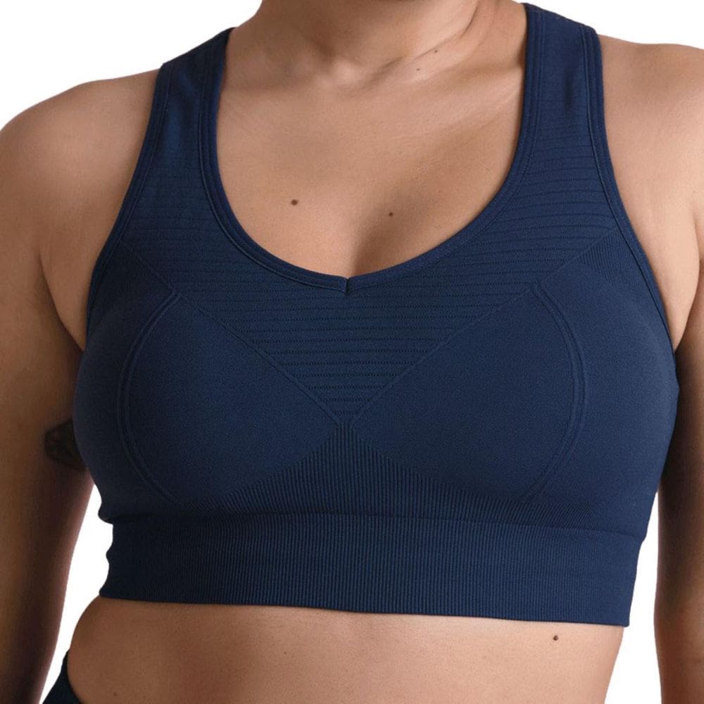 Top Lupo Seamless Basic Com Bojo Feminino - Marinho