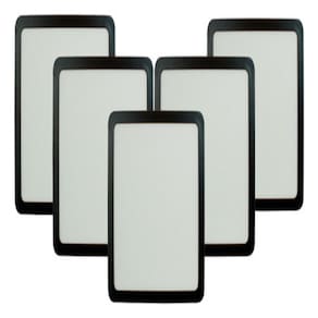 Kit 5 Painel de LED 24 W 4000k Quad Sobrepor Preto Foxlux
