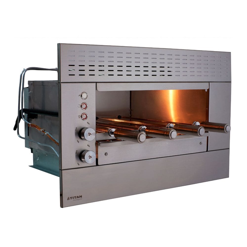 Churrasqueira a Gás de Embutir 04 Espetos com Painel Ventilado GLP 220v Suprema