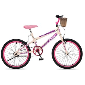 Bicicleta Infantil Feminina Aro 20 Colli Jully com Cesto