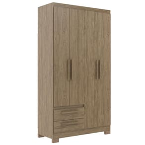 Guarda Roupa Solteiro 4 Portas 2 Gavetas RP2422 Wood - Decibal
