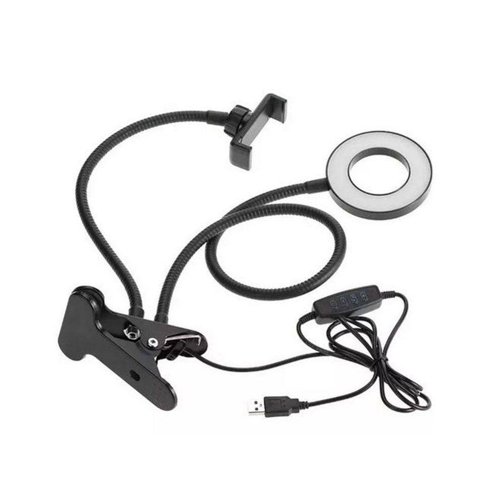 Anel Luz Iluminador Led Ring Light Suporte Celular