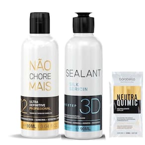 Kit Progressiva  Not Cry More e Selagem Borabella 90ml