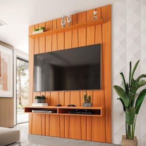 Painel Ripado Horizon para TV Até 75 Polegadas com Nicho 180cm