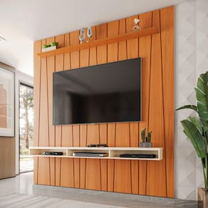 Painel Ripado Horizon para TV Até 75 Polegadas com Nicho 225cm