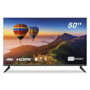 Smart TV LED 50 Polegadas HQ 4K HQS50NKHM com Conversor Digital Externo 3 HDMI 2 USB WI-FI Android 11