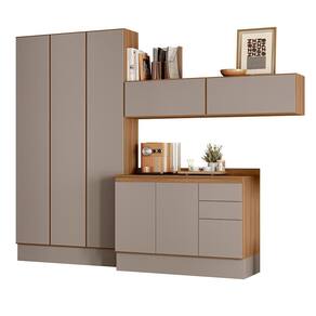 Escritório Modulado Acácia Touch 6 Peças - Nicioli